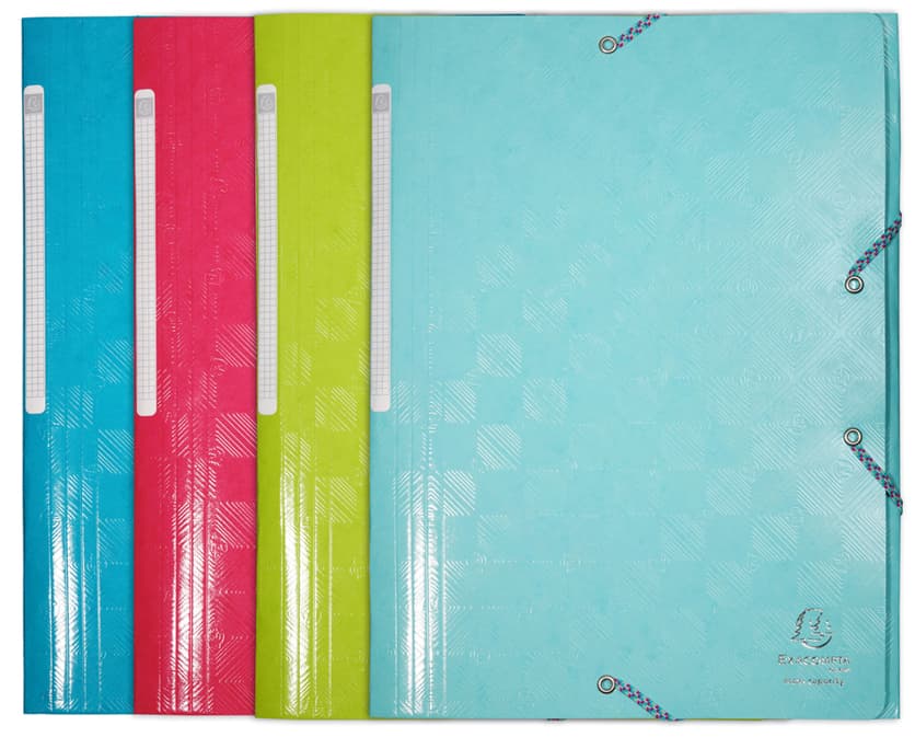 Exacompta Eckspannermappe 1928, A4, Karton, Farbig Sortiert