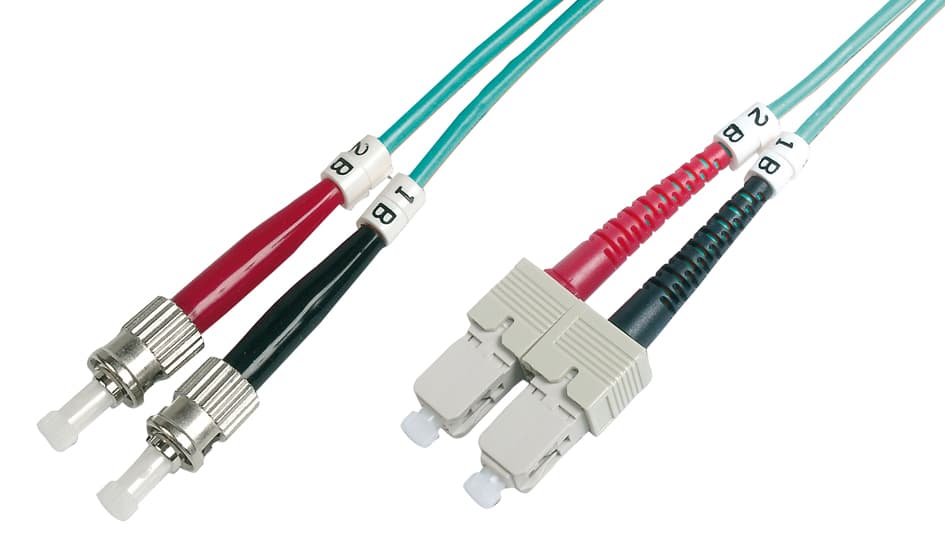 Digitus Lwl Patchkabel, 2 X St - Sc-Duplex, Om3, 2,0 M
