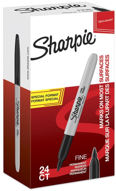 Sharpie Permanent-Marker Fine, Value Pack, Schwarz