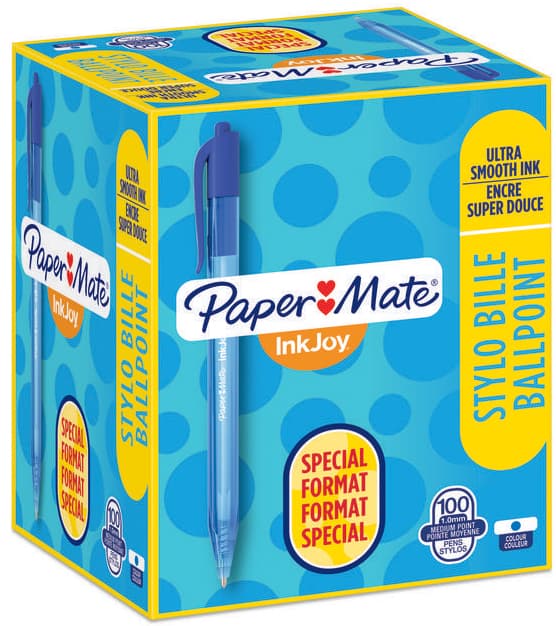 Paper:Mate Kugelschreiber Inkjoy 100 Rt, Value Pack, Blau
