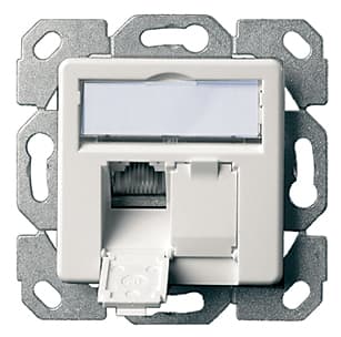Telegärtner Amj45 Anschlussdose Kat.6a (Tief), 2 X Rj45, Aw