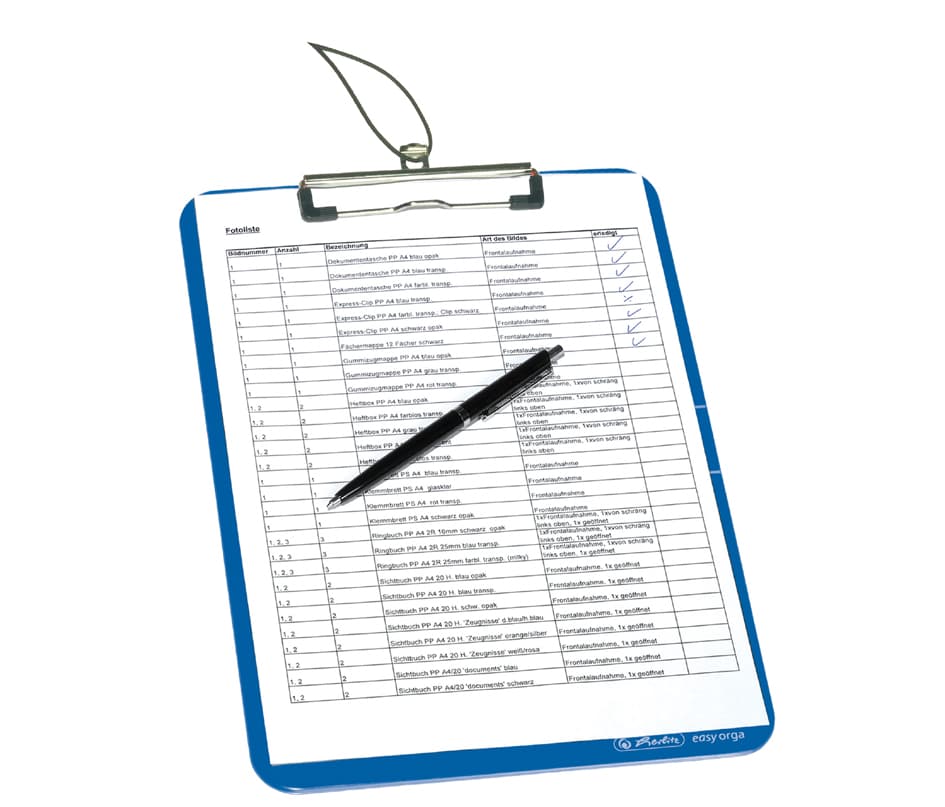 Herlitz Klemmbrett Easy Orga To Go, Din A4, Glasklar
