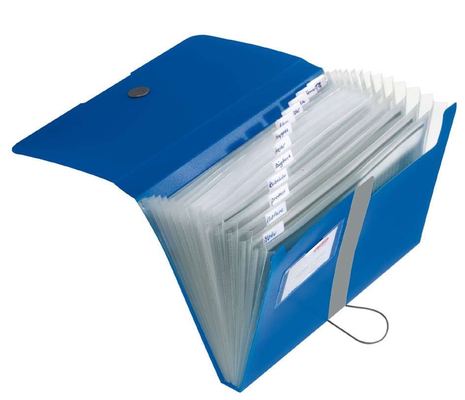 Herlitz Fächermappe Easy Orga To Go, 12 Fächer, Schwarz