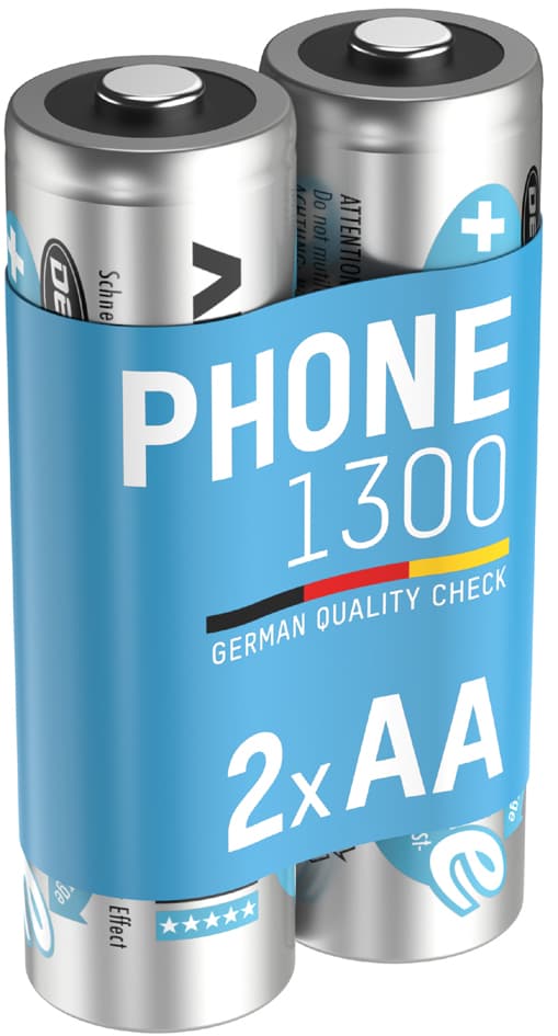 Ansmann Dect Nimh Akku, Mignon Aa, 1.300 Mah, 2er Blister