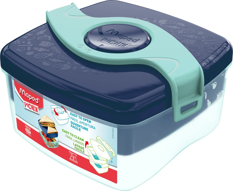 Maped Picnik Brotdose Origins Lunch-Box, 1,4 L, Blau/Türkis