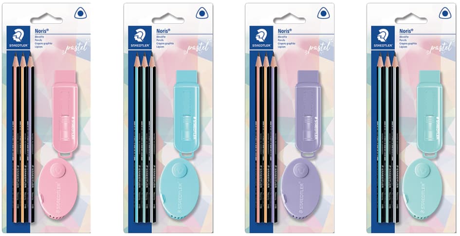 Staedtler Schreibset Noris Pastel, 5-Teilig, Blister