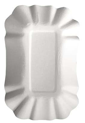 Papstar Pommes-Schale , Pure, , Maße: 90 X 140 X 30 Mm, Weiß