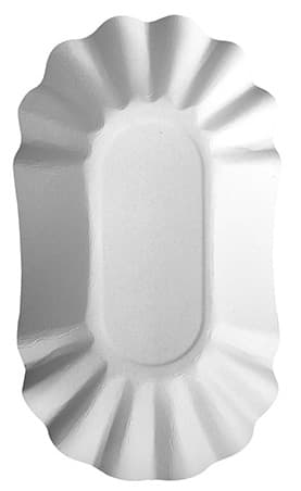 Papstar Pommes-Schale , Pure, , Maße: 90 X 160 X 30 Mm, Weiß