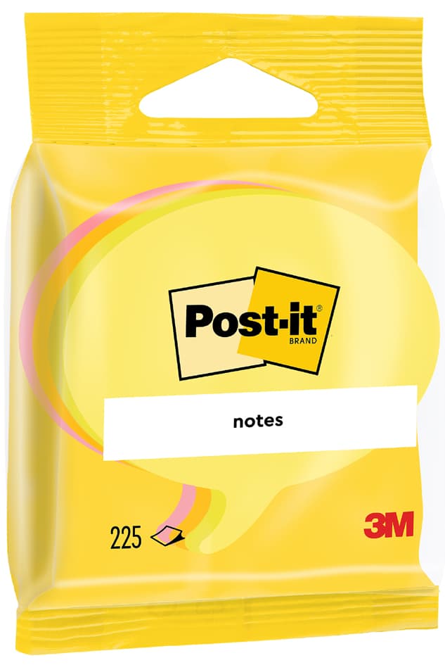 Post-It Haftnotizen Notes, Sprechblasen-Form, 70 X 70 Mm