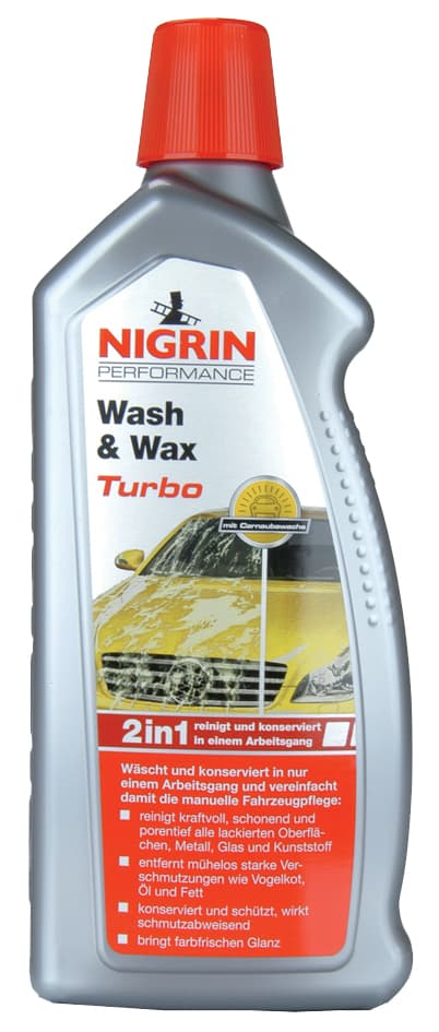 Nigrin Performance Wash & Wax Turbo Auto-Shampoo, 1 Liter
