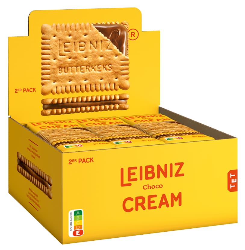 Leibniz Doppelkeks , Keks, N Cream Choco, , Im Display