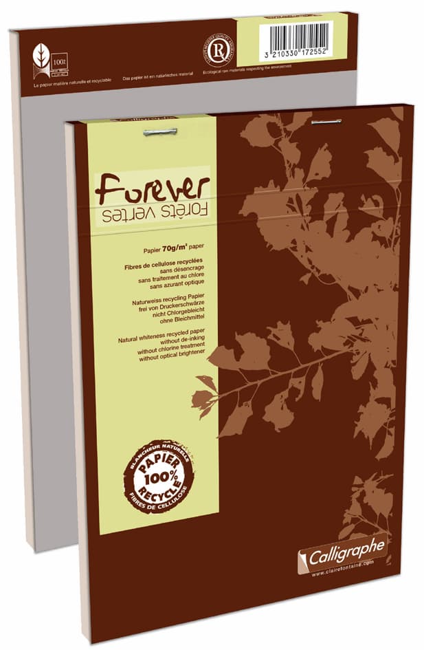 Calligraphe Notizblock Forever, A5, 100 Blatt, Kariert
