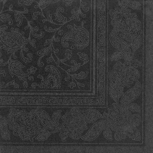 Papstar Servietten , Royal Collection Ornaments, , Schwarz