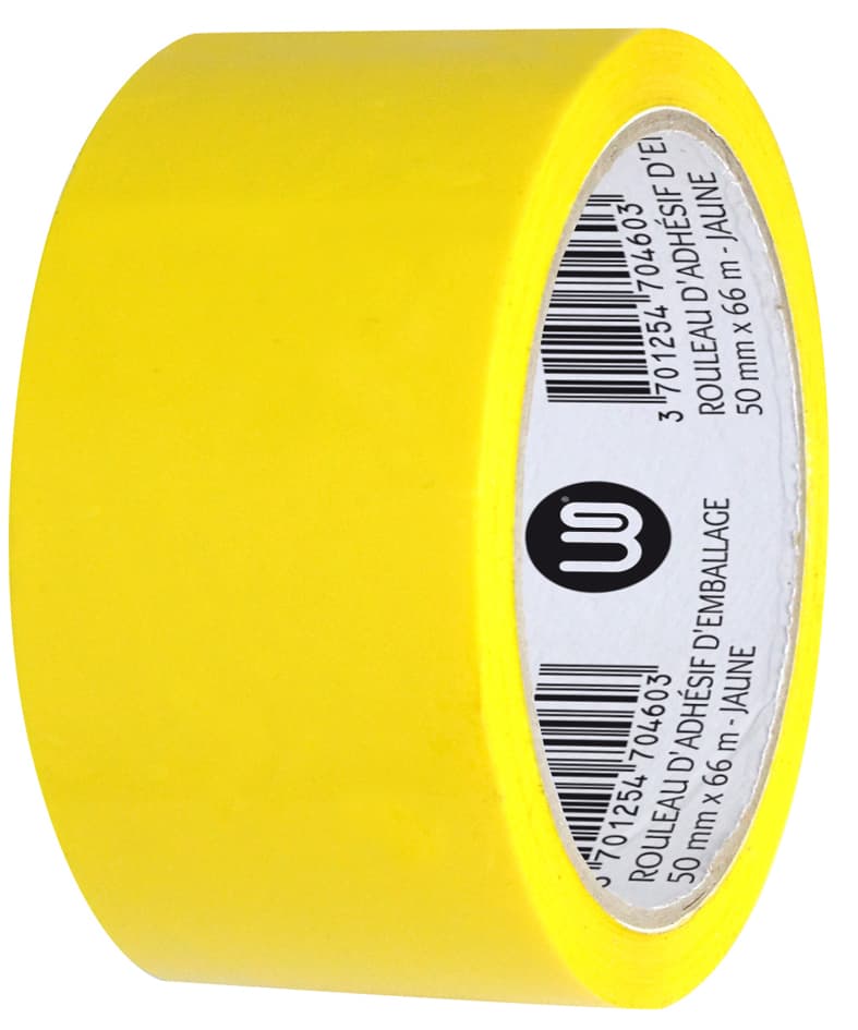 Wonday Verpackungsklebeband, Aus Pp, 50 Mm X 66 M, Gelb