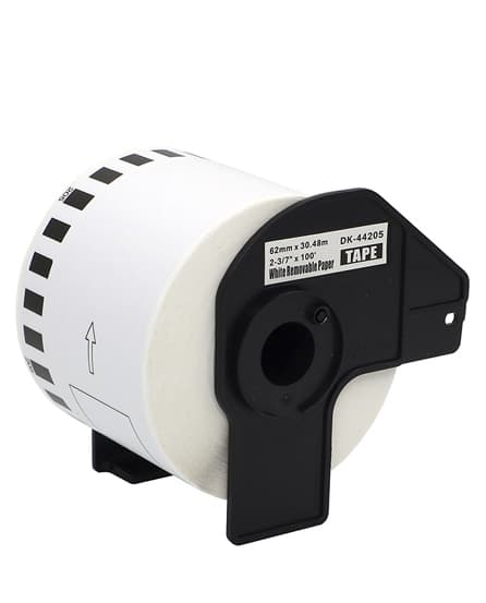 Rillprint Endlos-Etiketten Papier, 62 Mm X 30,48 M, Ablösbar