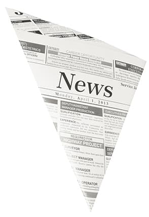 Papstar Spitztüte , Newsprint, , 270 X 190 X 190 Mm