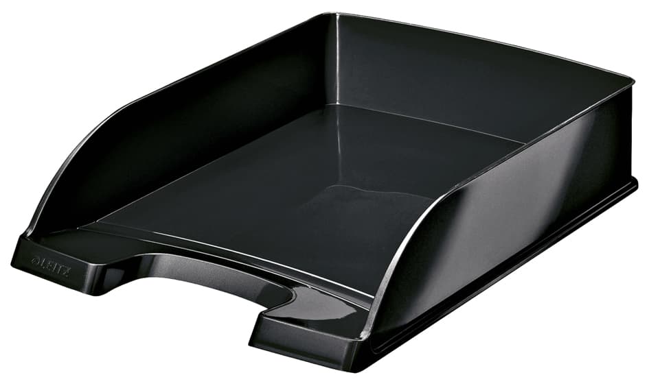 Leitz Briefablage Plus Wow, A4, Polystyrol, Schwarz