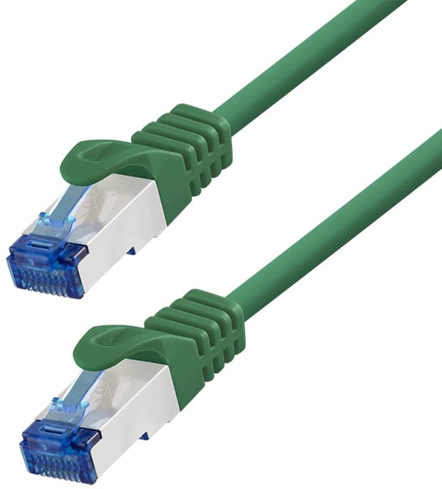 Logilink Patchkabel, Kat. 6a, S/Ftp, 0,25 M, Grün
