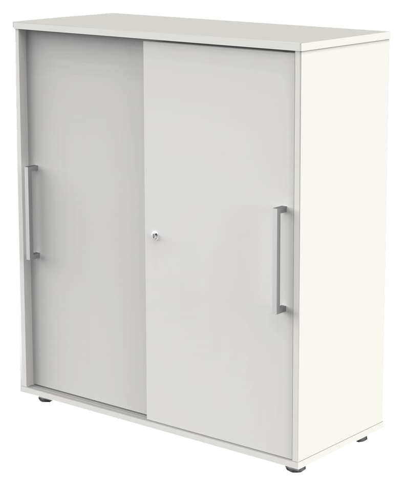 Kerkmann Schiebetürenschrank, 3 Ordnerhöhen, Weiß