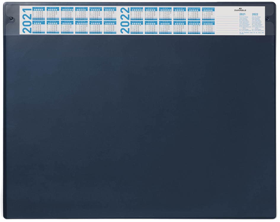 Durable Schreibunterlage Mit Jahreskalender, Dunkelblau