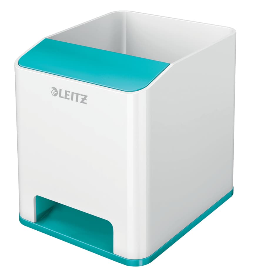 Leitz Sound Stifteköcher Wow Duo Colour, 2 Fächer, Eisblau