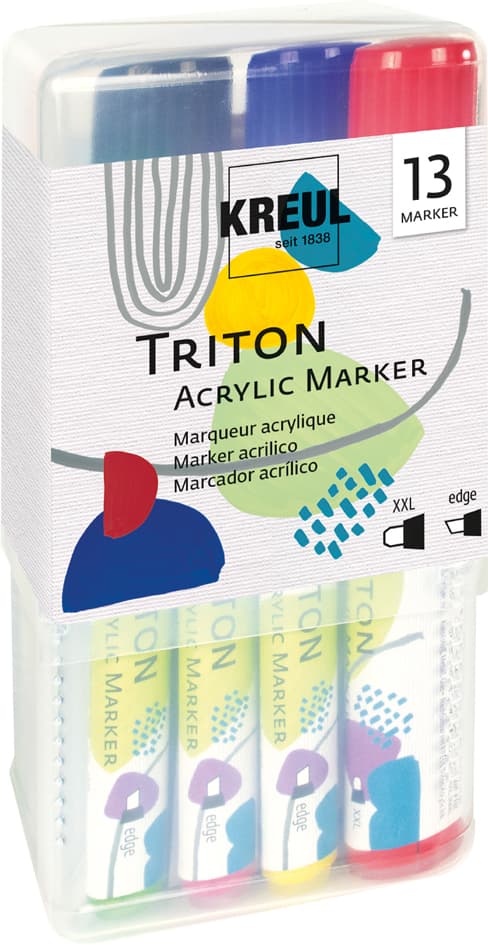 Kreul Acrylmarker Triton Acrylic Marker, 13er Power Pack