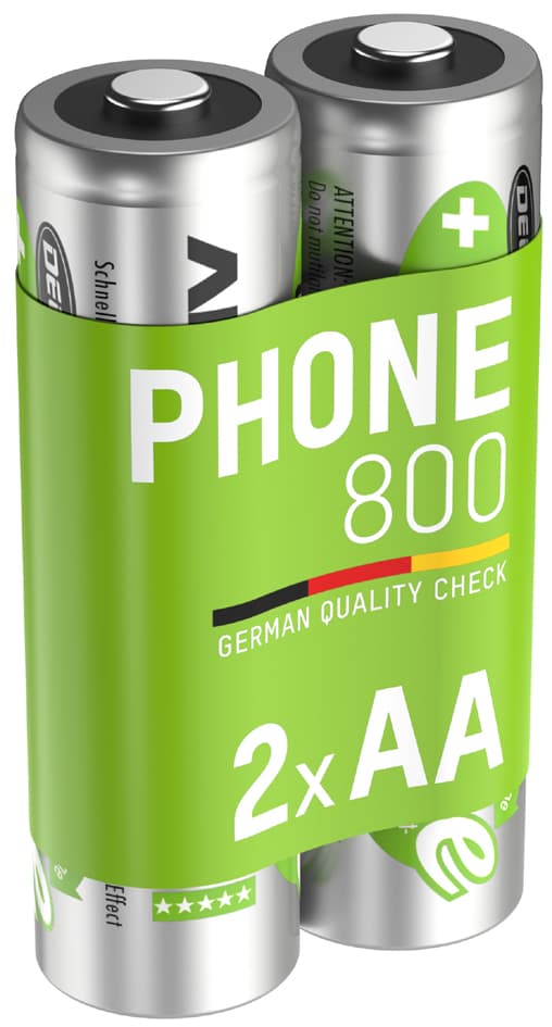 Ansmann Dect Nimh Akku, Mignon Aa, 800 Mah, 2er Blister