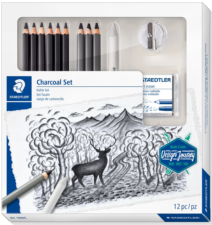 Staedtler Zeichenset/Kohleset Charcoal Design Journey