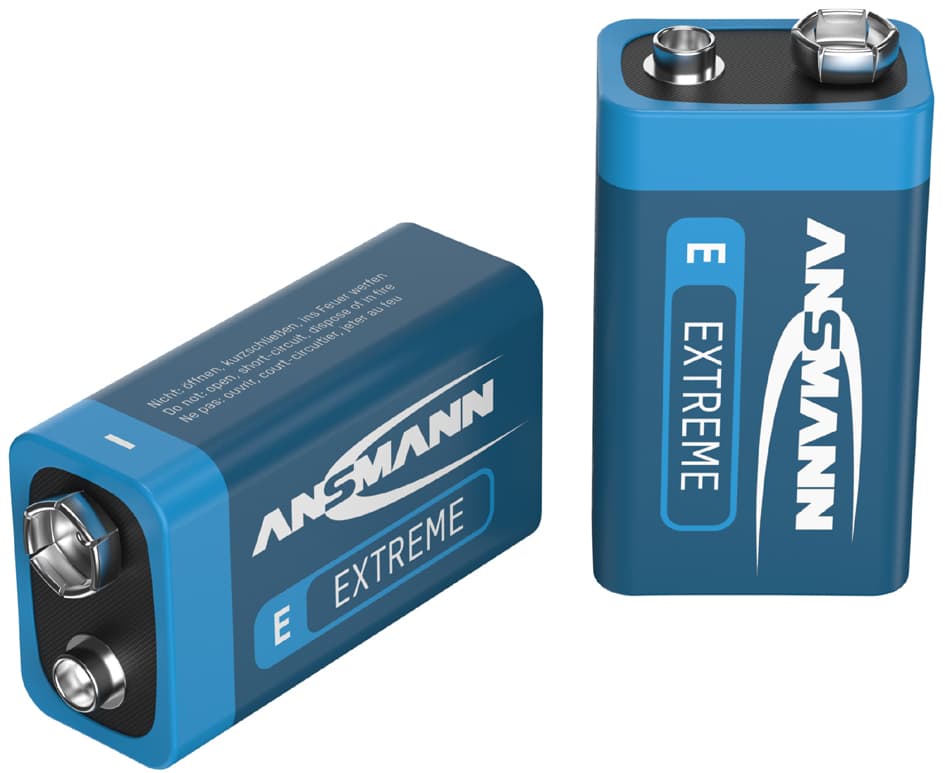Ansmann Extreme Lithium 9v E-Block (6am6), 10,8v, 600 Mah