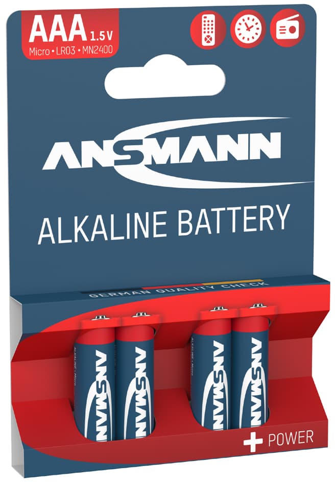 Ansmann Alkaline Batterie , Red, , Micro Aaa, 4er Blister