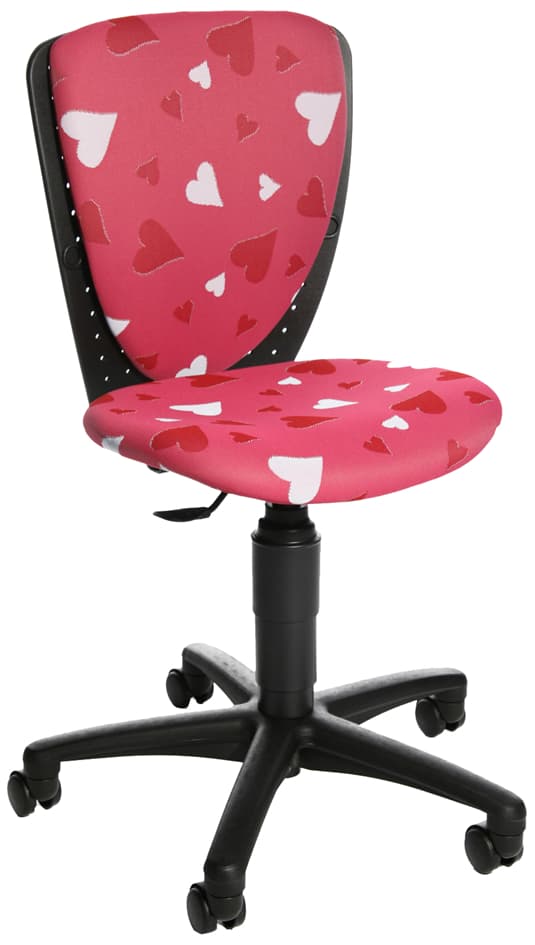 Topstar Kinder-Drehstuhl , S, Cool 3, , Herz-Motiv Pink