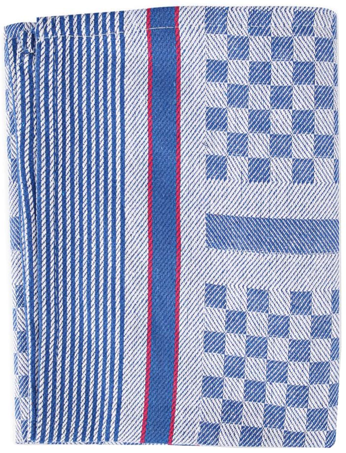 Hygostar Gruben-Handtuch, Blau-Weiß Kariert, 240 G/Qm