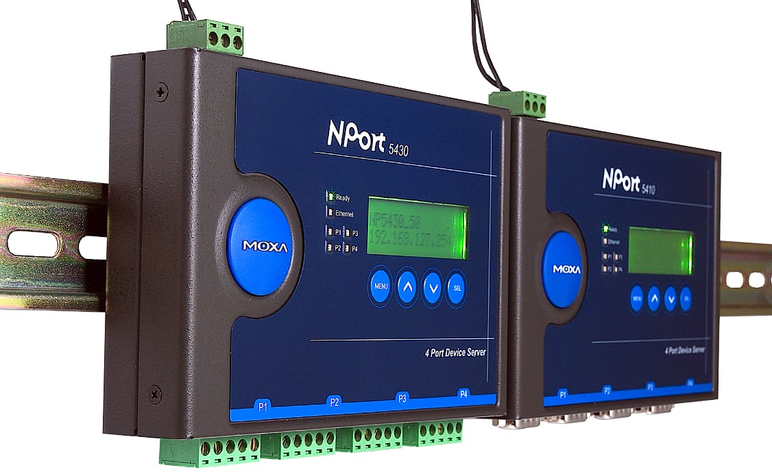 Moxa Industrial Ethernet Serial Device Server, 4 Port