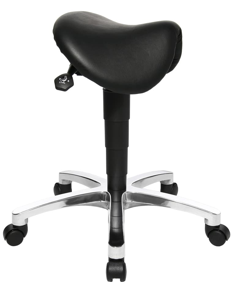 Topstar Sitzhocker/Stehhilfe , Bonanza, , Echtleder, Schwarz