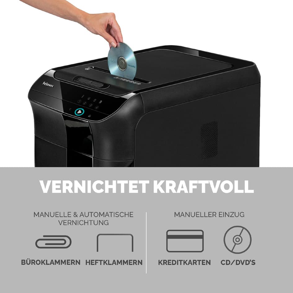 Fellowes Aktenvernichter Automax 550c, Partikel 4 X 38 Mm