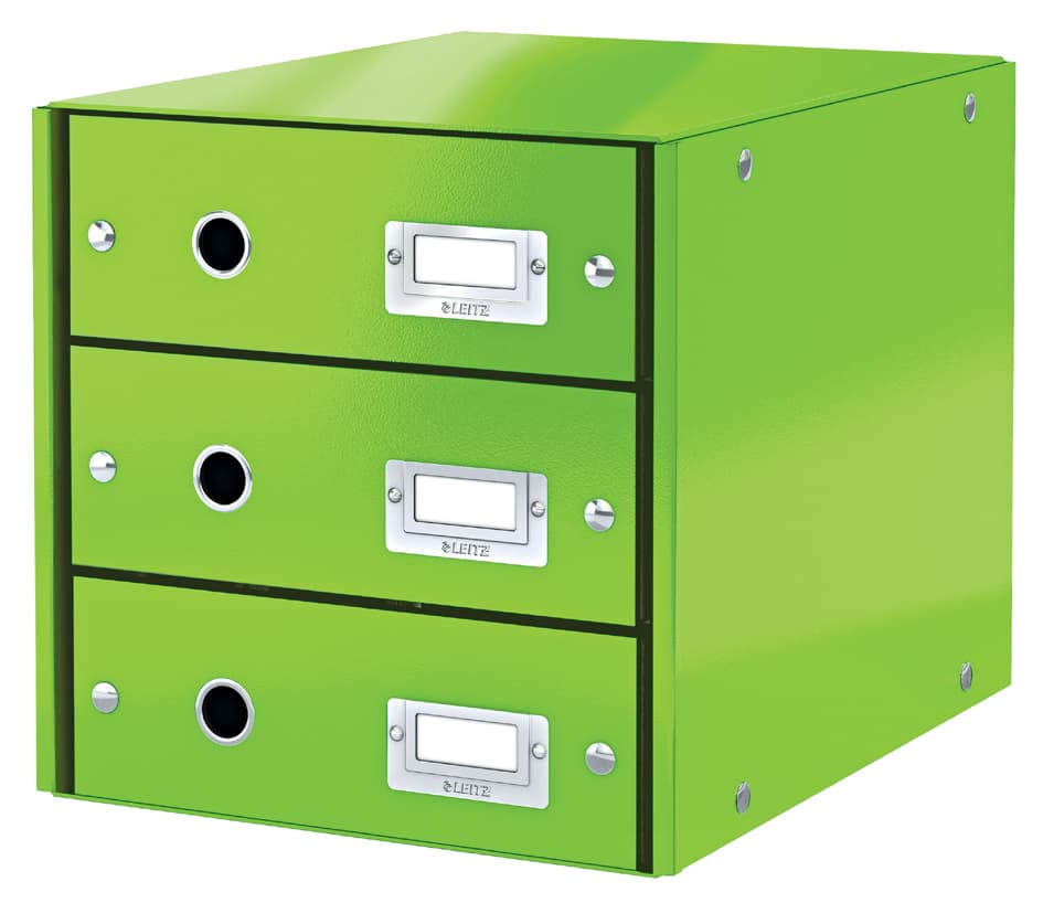 Leitz Schubladenbox Click & Store Wow, 3 Schübe, Grün