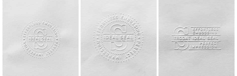 Trodat Prägezange , Ideal, , Schwarz, 50x24 Mm, Konfigurierbar