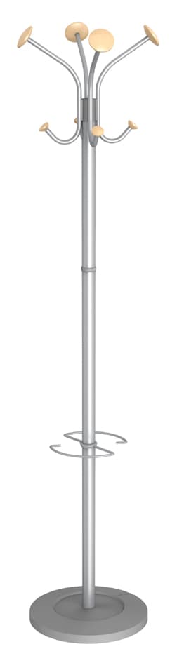 Alba Garderobeständer , Viena, , (H)1.770 Mm, Silbergrau