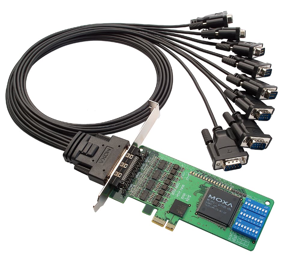 Moxa Serielle Rs-232 Pci-Express Karte, 8 Port
