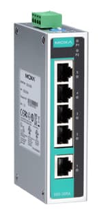 Moxa Unmanaged Industrial Ethernet Switch, 5 Port, Eds-205a