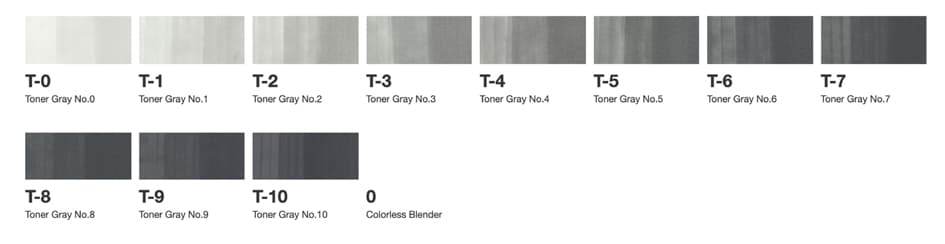 Copic Marker Classic, 12er Grau Set , Tg, , Toner Grautöne