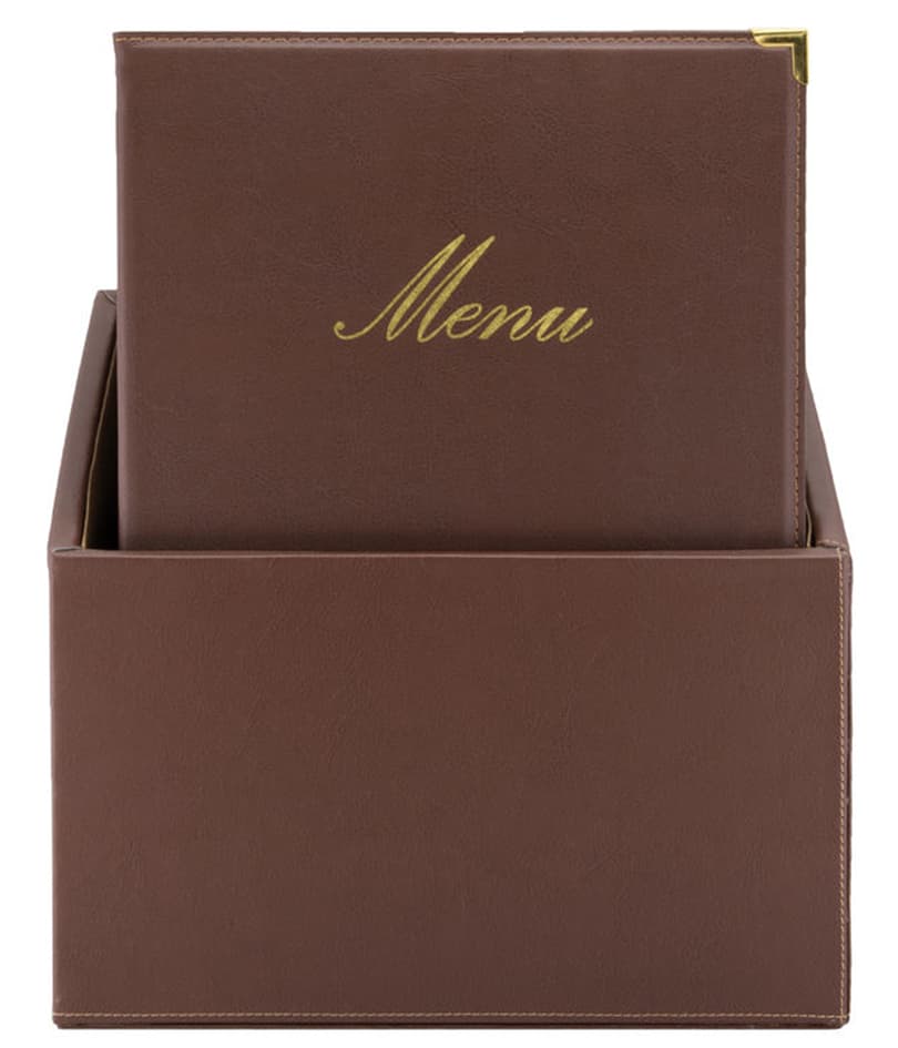 Securit Speisekarten-Mappe Classic, A4, Schwarz, 20er Box