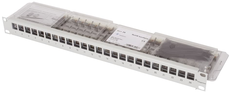Telegärtner 19,  Modulträger Mit 24 Amj-S Modulen, T568a