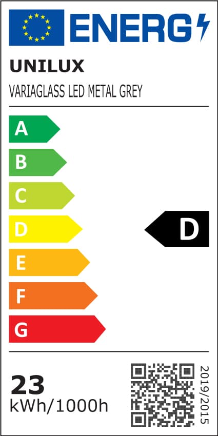 Unilux Led-Stehleuchte Variaglass, Farbe: Schwarz