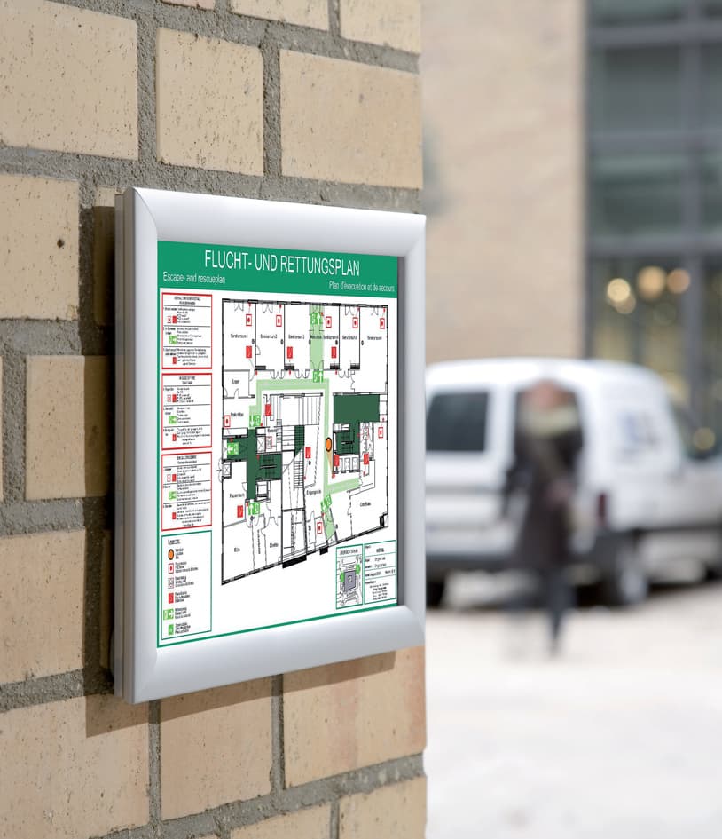 Franken Plakatrahmen , Security, , Feuerfest, Din A0