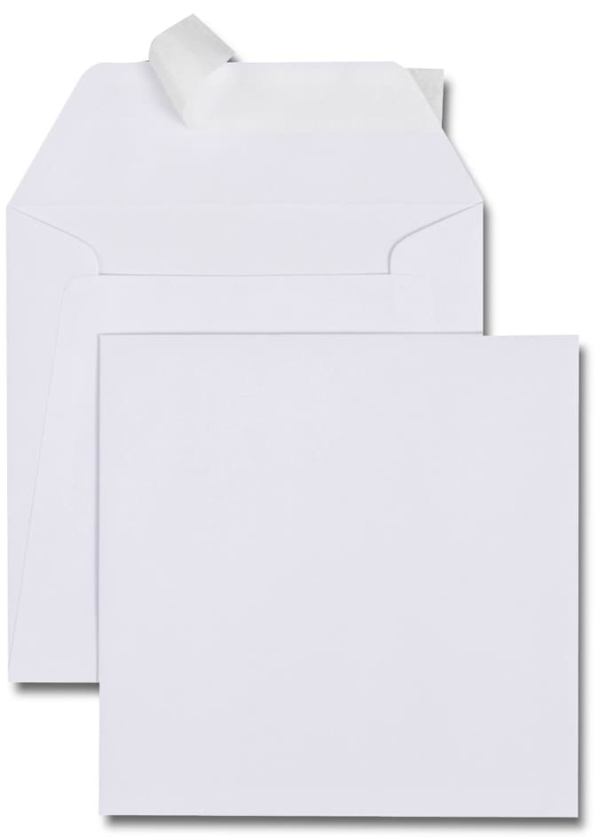 Gpv Briefumschläge, 220 X 220 Mm, Ohne Fenster, Weiß