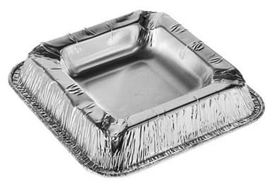 Starpak Aluminium-Aschenbecher, Quadratisch, 10er