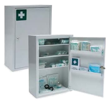 Leina Verbandschrank Medisan D, Inhalt Din 13157, Weiß