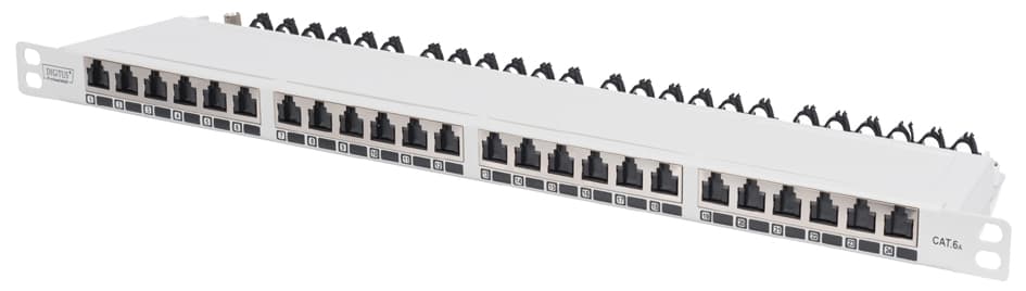Digitus 19, Patch Panel Kat.6, Klasse Ea, 24 Port, Schwarz