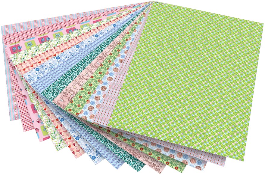 Folia Motivkarton , Romantik, , 500 X 700 Mm, 270 G/Qm